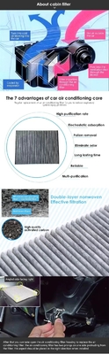 Número de referência S1662 OE 96800069 Hape Carbon Automotive AC para filtros de cabine Chevrolet